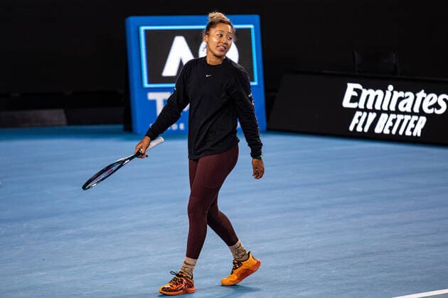 TENNIS AUSTRALIAN OPEN PRACTICE SESSIONS, Naomi Osaka of Japan in action during a practice session ahead of the Australian Open at Melbourne Park in Melbourne, Friday, January 14, 2022. ( NO ARCHIVING, EDITORIAL USE ONLY, NO USE IN BOOKS WITHOUT CONSENT MELBOURNE VIC AUSTRALIA  Copyright: xDIEGOxFEDELEx 20220114001613218102