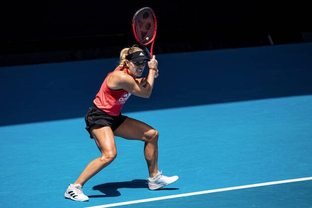 TENNIS AUSTRALIAN OPEN PRACTICE SESSIONS, Angelique Kerber of Germany in action during a practice session ahead of the Australian Open at Melbourne Park in Melbourne, Friday, January 14, 2022. ( NO ARCHIVING, EDITORIAL USE ONLY, NO USE IN BOOKS WITHOUT CONSENT MELBOURNE VIC AUSTRALIA  Copyright: xDIEGOxFEDELEx 20220114001613261214