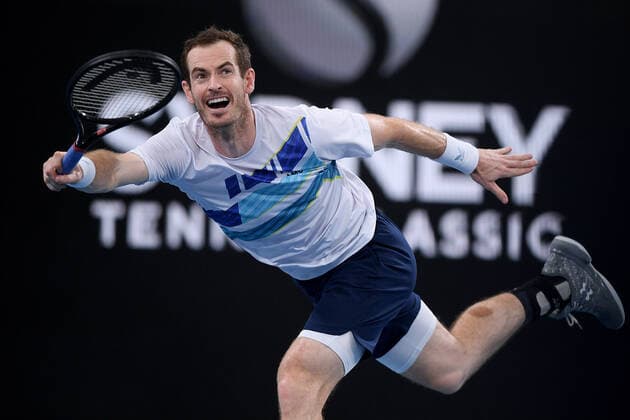 SYDNEY TENNIS CLASSIC, Andy Murray of Great Britain during his semi final match against Reilly Opelka of the USA on Day 5 of the Sydney Tennis Classic at Sydney Olympic Park in Sydney, Friday, January 14, 2022. ( NO ARCHIVING, EDITORIAL USE ONLY, NO USE IN BOOKS WITHOUT CONSENT SYDNEY NSW AUSTRALIA  Copyright: xDANxHIMBRECHTSx 20220114001613285894