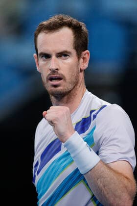 Andy Murray of Great Britain reacts to defeating Reilly Opelka of USA during the MenÕs Semi Final at the Sydney Tennis Classic 2022 at Sydney Olympic Park Tennis Centre, Sydney, Australia on 14 January 2022. Copyright: xPeterxDovganx 30470636
