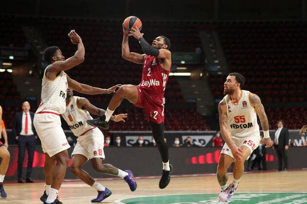 Corey Walden Bayern Basketball, 2 points GER, FC Bayern Basketball vs AS Monaco, Basketball, EuroLeague, 2021 2022 season, 13 01 2022, GER, FC Bayern Basketball vs AS Monaco, Basketball, EuroLeague, 2021 2022 season, 13 01 2022 Muenchen Copyright: xEIBNER MarcelxEngelbrechtx EP_EER