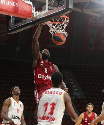 Othello Hunter Bayern Basketball, 8 points GER, FC Bayern Basketball vs AS Monaco, Basketball, EuroLeague, 2021 2022 season, 13 01 2022, GER, FC Bayern Basketball vs AS Monaco, Basketball, EuroLeague, 2021 2022 season, 13 01 2022 Muenchen Copyright: xEIBNER MarcelxEngelbrechtx EP_EER