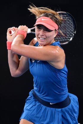 SYDNEY TENNIS CLASSIC, Paula Badosa of Spain during her semi final match against Daria Kasitkina of Russia on Day 5 of the Sydney Tennis Classic at Sydney Olympic Park in Sydney, Friday, January 14, 2022. ( NO ARCHIVING, EDITORIAL USE ONLY, NO USE IN BOOKS WITHOUT CONSENT SYDNEY NSW AUSTRALIA  Copyright: xDANxHIMBRECHTSx 20220114001613307965