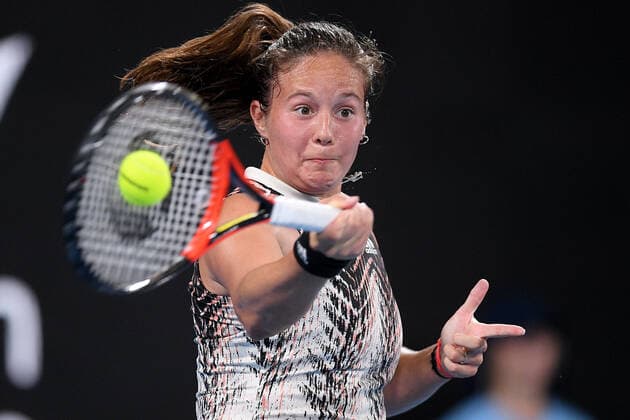 SYDNEY TENNIS CLASSIC, Daria Kasitkina of Russia during her semi final match against Paula Badosa of Spain on Day 5 of the Sydney Tennis Classic at Sydney Olympic Park in Sydney, Friday, January 14, 2022. ( NO ARCHIVING, EDITORIAL USE ONLY, NO USE IN BOOKS WITHOUT CONSENT SYDNEY NSW AUSTRALIA  Copyright: xDANxHIMBRECHTSx 20220114001613309591