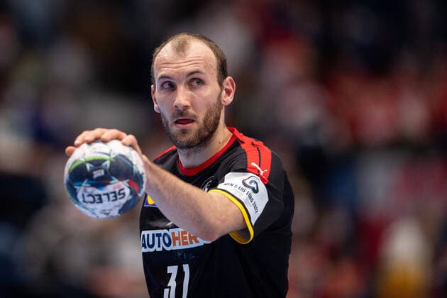 220114 Marcel Schiller of Germany during the 2022 EHF European Handball Championship match between Germany and Belarus on January 14, 2022 in Bratislava Photo Petter Arvidson BILDBYRAN kod PA PA0366 bbeng ehf euro 2022 em 2022 european men handball s handball championship 2022 handball handboll handbolls em 2022 handball handball em 2022 germany belarus germany Belarus,  Copyright: PETTERxARVIDSON BB220114PA034