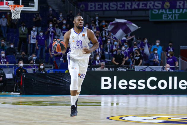 14th January 2021 Wizink Center Madrid, Spain Turkish Airlines Euroleague Basketball , Real Madrid versus Bitci Baskonia Guerschon Yabusele Real Madrid with the ball Madrid Madrid Spain Basketball Copyright: xAlbaxPachecox xAgenciaxLOFx