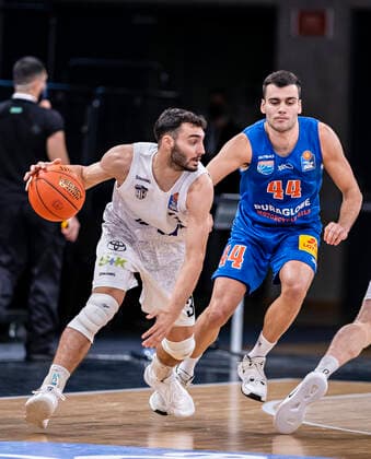 Max DiLeo Towers ,Nikola Rebic MBC easyCredit BBL, Basketball Bundesliga, 1 league, season 2021 2022, 17 matchday 14 01 22, Hamburg, Hamburg Towers vs Syntainics MBC, Â