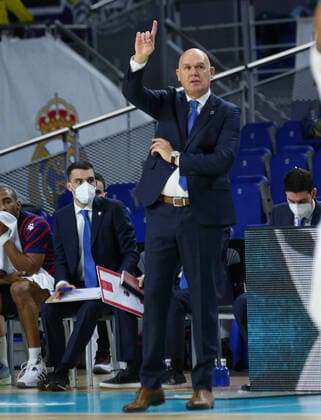 14th January 2021 Wizink Center Madrid, Spain Turkish Airlines Euroleague Basketball , Real Madrid versus Bitci Baskonia Neven Spahija Coach Baskonia Madrid Madrid Madrid Spain Basketball Copyright: xAlbaxPachecox xAgenciaxLOFx