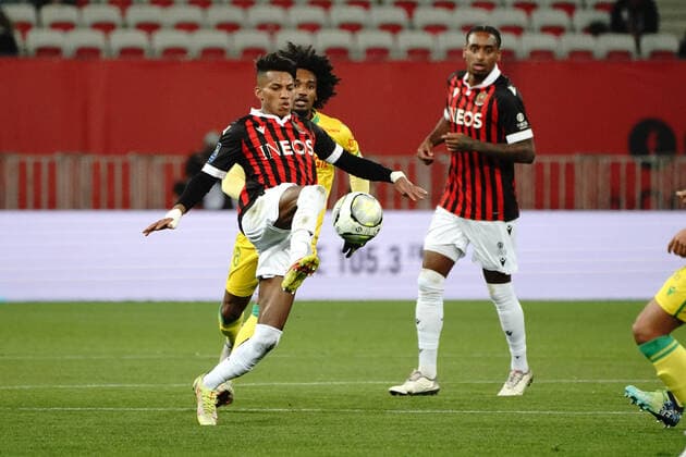 Hicham Boudaoui (OGC Nice) FOOTBALL : OGC Nice vs FC Nantes - Ligue 1 Uber Eats - Nice - 14 01 2021 NorbertScanella Panoramic 