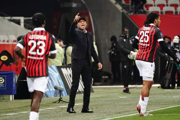 Antoine Kombouare (entraineur de FC Nantes) FOOTBALL : OGC Nice vs FC Nantes - Ligue 1 Uber Eats - Nice - 14 01 2021 NorbertScanella Panoramic 