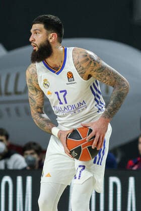 January 14, 2022, MADRID, MADRID, SPAIN: Vicent Poirier of Real Madrid in action during Turkish Airlines Euroleague basketball match between Real Madrid and Bitci Baskonia Vitoria Gasteiz at Wizink Center on January 14, 2022 in Madrid, Spain. MADRID SPAIN - ZUMAa181 20220114_zaa_a181_027 Copyright: xIrinaxR.xHipolitox