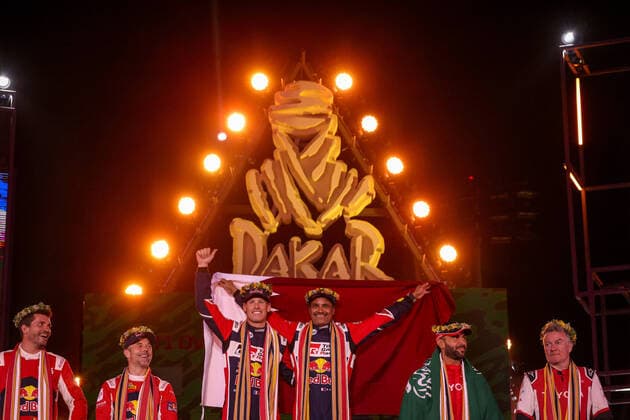 Motorsport, Dakar Rally, award ceremony in Jeddah