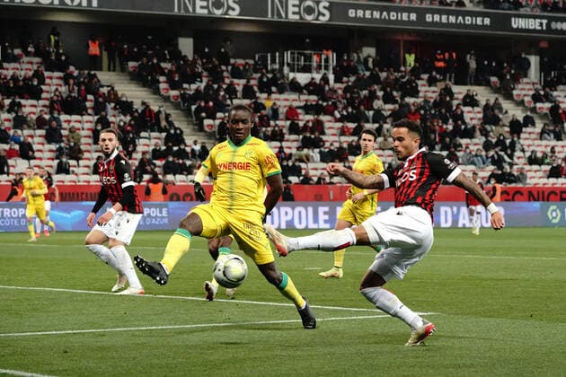 Justin Kluivert (OGC Nice) - Abdoulaye Sylla (FC Nantes) FOOTBALL : OGC Nice vs FC Nantes - Ligue 1 Uber Eats - Nice - 14 01 2021 NorbertScanella Panoramic 