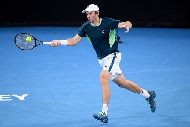 SYDNEY TENNIS CLASSIC, John Peers of Australia during his doubles final match with Filip Polasek of Slovakia, against Simone Bolelli and Fabio Fognini of Italy on Day 6 of the Sydney Tennis Classic at Sydney Olympic Park in Sydney, Saturday, January 15, 2022. ( NO ARCHIVING, EDITORIAL USE ONLY, NO USE IN BOOKS WITHOUT CONSENT SYDNEY NSW AUSTRALIA  Copyright: xDANxHIMBRECHTSx 20220115001613549584