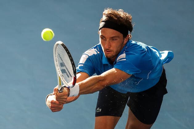 ADELAIDE INTERNATIONAL 2 FINAL, Arthur Rinderknech of France in his match against Thanasi Kokkinakis of Australia during the Adelaide International 2 Mens Final in Adelaide, Saturday, January 15, 2022. ( NO ARCHIVING, EDITORIAL USE ONLY, NO USE IN BOOKS WITHOUT CONSENT ADELAIDE SA AUSTRALIA  Copyright: xMATTxTURNERx 20220115001613560704