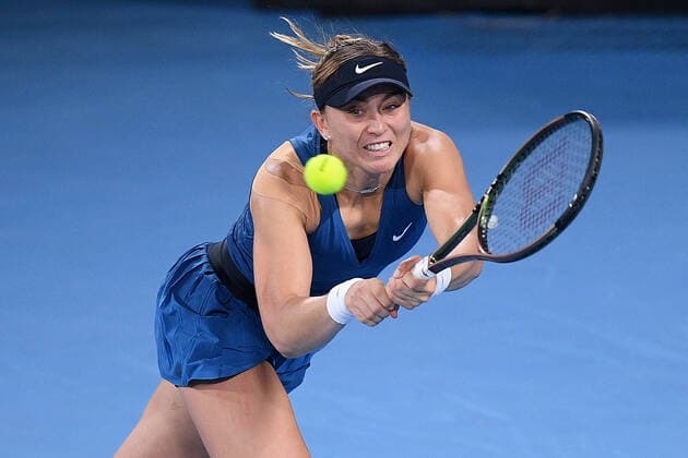 SYDNEY TENNIS CLASSIC, Paula Badosa of Spain during the Women?s Final against Barbora Krejcikova of the Czech Republic on Day 6 of the Sydney Tennis Classic at Sydney Olympic Park in Sydney, Saturday, January 15, 2022. ( NO ARCHIVING, EDITORIAL USE ONLY, NO USE IN BOOKS WITHOUT CONSENT SYDNEY NSW AUSTRALIA  Copyright: xDANxHIMBRECHTSx 20220115001613563357
