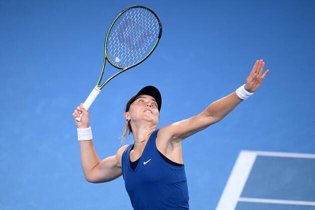 SYDNEY TENNIS CLASSIC, Paula Badosa of Spain during the Women?s Final against Barbora Krejcikova of the Czech Republic on Day 6 of the Sydney Tennis Classic at Sydney Olympic Park in Sydney, Saturday, January 15, 2022. ( NO ARCHIVING, EDITORIAL USE ONLY, NO USE IN BOOKS WITHOUT CONSENT SYDNEY NSW AUSTRALIA  Copyright: xDANxHIMBRECHTSx 20220115001613563636