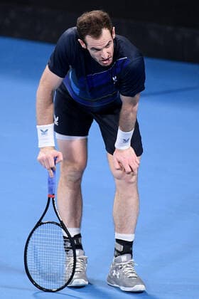 SYDNEY TENNIS CLASSIC, Andy Murray of Great Britain reacts during the Men?s Final against Aslan Karatsev of Russia on Day 6 of the Sydney Tennis Classic at Sydney Olympic Park in Sydney, Saturday, January 15, 2022. ( NO ARCHIVING, EDITORIAL USE ONLY, NO USE IN BOOKS WITHOUT CONSENT SYDNEY NSW AUSTRALIA  Copyright: xDANxHIMBRECHTSx 20220115001613577366