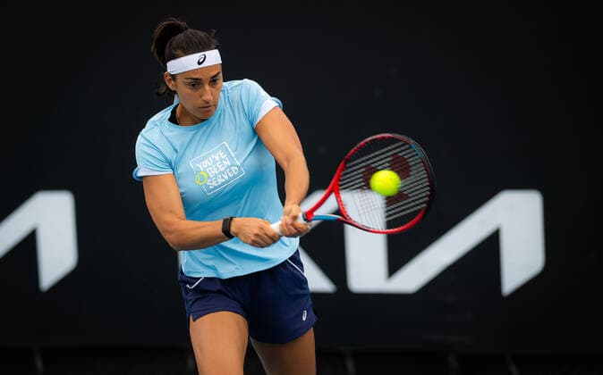 January 15, 2022, MELBOURNE, AUSTRALIA: Caroline Garcia of France during practice ahead of the 2022 Australian Open Grand Slam tennis tournament MELBOURNE AUSTRALIA - ZUMAa181 20220115_zaa_a181_051 Copyright: xRobxPrangex