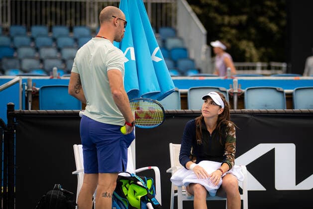January 15, 2022, MELBOURNE, AUSTRALIA: Belinda Bencic of Switzerland during practice ahead of the 2022 Australian Open Grand Slam tennis tournament MELBOURNE AUSTRALIA - ZUMAa181 20220115_zaa_a181_057 Copyright: xRobxPrangex