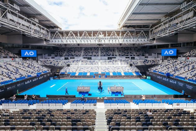 January 15, 2022: Atmosphere ahead of the 2022 Australian Open at Melbourne Park on January 15, 2022 in Melbourne, Australia. - ZUMAp121 20220115_zsp_p121_049 Copyright: xChrisxPutnamx