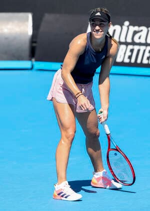 Angelique Kerber GER during a training session, training, coach, coach Tennis Australian Open 2022 Grand Slam Melbourne Park Melbourne Victoria Australia 16 January 2022 Copyright: xJuergenxHasenkopfx