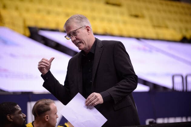John Patrick coach Riesen Ludwigsburg during the game EWE Baskets Oldenburg vs MHP Riesen Ludwigsburg Basketball, easyCredit BBL, season 2021 2022, match day 16, 15 01 2022 Copyright xErikxHillmer EIBNERx EP EHR EWE Baskets Oldenburg vs MHP Riesen Ludwigsburg Basketball, easyCredit BBL, season 2021 2022, match day 16, 15 01 2022 Oldenburg Copyright: xErikxHillmer EIBNERx EP_EHR