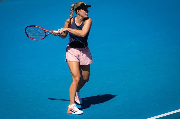 January 16, 2022, MELBOURNE, AUSTRALIA: Angelique Kerber of Germany during practice ahead of the 2022 Australian Open Grand Slam tennis tournament MELBOURNE AUSTRALIA - ZUMAa181 20220116_zaa_a181_004 Copyright: xRobxPrangex