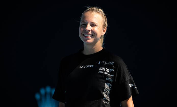 January 16, 2022, MELBOURNE, AUSTRALIA: Anett Kontaveit of Estonia during practice ahead of the 2022 Australian Open Grand Slam tennis tournament MELBOURNE AUSTRALIA - ZUMAa181 20220116_zaa_a181_013 Copyright: xRobxPrangex