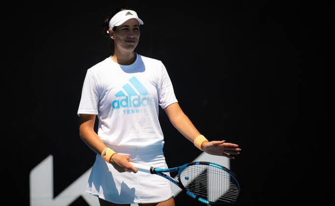 January 16, 2022, MELBOURNE, AUSTRALIA: Garbine Muguruza of Spain during practice ahead of the 2022 Australian Open Grand Slam tennis tournament MELBOURNE AUSTRALIA - ZUMAa181 20220116_zaa_a181_057 Copyright: xRobxPrangex