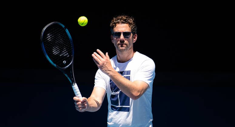 January 16, 2022, MELBOURNE, AUSTRALIA: Wim Fissette during practice ahead of the 2022 Australian Open Grand Slam tennis tournament MELBOURNE AUSTRALIA - ZUMAa181 20220116_zaa_a181_077 Copyright: xRobxPrangex