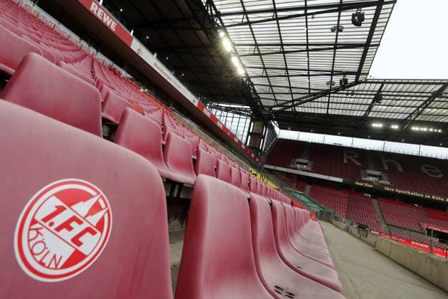 Sport 1 FC Köln vs FC Bayern München, match day 19, 15 01 2022, 15 30 hrs, mainly empty stands in stadium 1 FC Köln , image.
