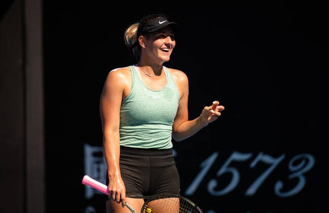 January 16, 2022, MELBOURNE, AUSTRALIA: Marta Kostyuk of Ukraine during practice ahead of the 2022 Australian Open Grand Slam tennis tournament MELBOURNE AUSTRALIA - ZUMAa181 20220116_zaa_a181_156 Copyright: xRobxPrangex