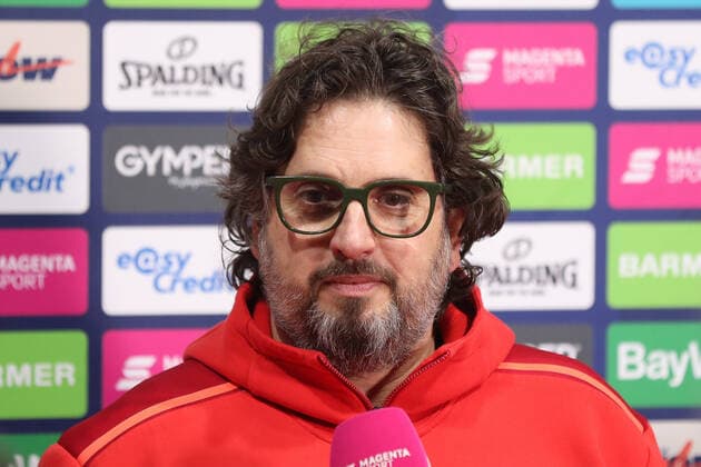Andrea Trinchieri Bayern Basketball, head coach during an interview GER, FC Bayern Basketball vs Telekom Baskets Bonnl, 1 Bundesliga, season 2021 2022, 16 01 2022, GER, FC Bayern Basketball vs Telekom Baskets Bonnl, 1 Bundesliga, season 2021 2022, 16 01 2022, Munich Copyright: xEIBNER MarcelxEngelbrechtx EP_EER