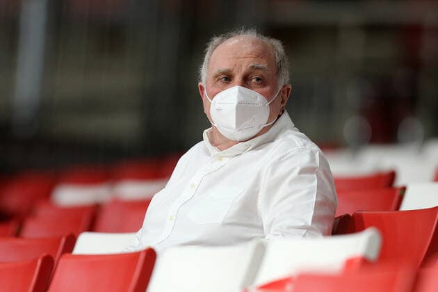 Honorary President Uli Hoeneß in the stands GER, FC Bayern Basketball vs Telekom Baskets Bonn, 1 Bundesliga, season 2021 2022, 16 01 2022, GER, FC Bayern Basketball vs Telekom Baskets Bonnl, 1 Bundesliga, season 2021 2022, 16 01 2022, Munich Copyright: xMarcelxEngelbrechtx Eibner-Pressefotox EP_met