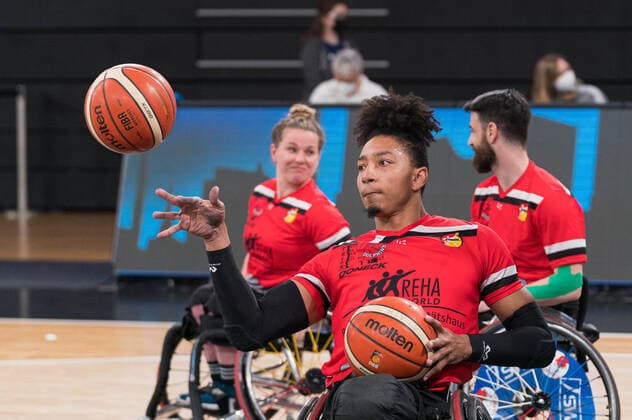 Wheelchair Basketball Bundesliga, Hamburg 16 01 2022 Wheelchair Basketball Bundesliga, BG Baskets Hamburg vs Doneck Dolphins Trier Copyright: xBEAUTIFULxSPORTS Mohwinkelx