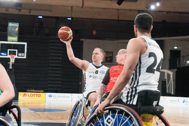 Wheelchair Basketball Bundesliga, Hamburg 16 01 2022 Wheelchair Basketball Bundesliga, BG Baskets Hamburg vs Doneck Dolphins Trier, Nikolaus Classen 8 BG Baskets Hamburg Copyright: xBEAUTIFULxSPORTS Mohwinkelx