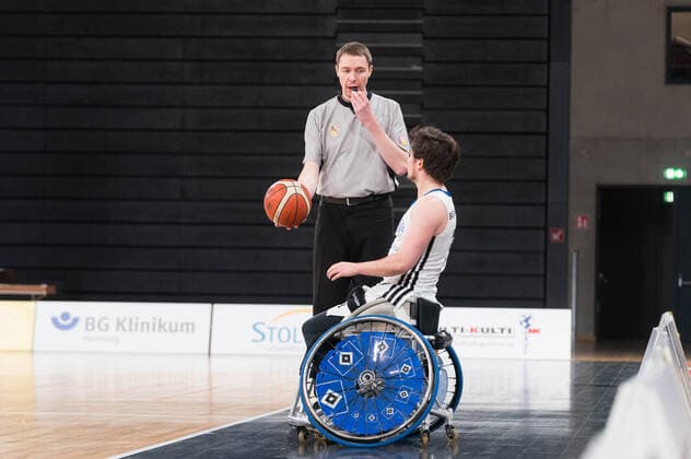 Wheelchair Basketball Bundesliga, Hamburg 16 01 2022 Wheelchair Basketball Bundesliga, BG Baskets Hamburg vs Doneck Dolphins Trier Copyright: xBEAUTIFULxSPORTS Mohwinkelx