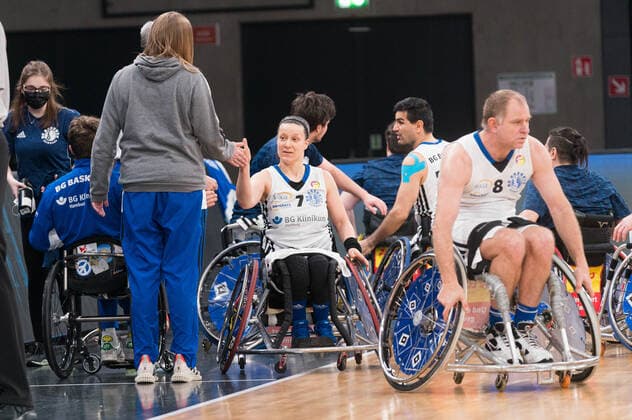 Wheelchair Basketball Bundesliga, Hamburg 16 01 2022 Wheelchair Basketball Bundesliga, BG Baskets Hamburg vs Doneck Dolphins Trier, Anne Patzwald 7 BG Baskets Hamburg Copyright: xBEAUTIFULxSPORTS Mohwinkelx