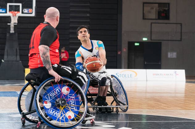 Wheelchair Basketball Bundesliga, Hamburg 16 01 2022 Wheelchair Basketball Bundesliga, BG Baskets Hamburg vs Doneck Dolphins Trier, Alireza Ahmadi 10 BG Baskets Hamburg Copyright: xBEAUTIFULxSPORTS Mohwinkelx