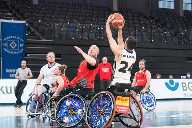 Wheelchair Basketball Bundesliga, Hamburg 16 01 2022 Wheelchair Basketball Bundesliga, BG Baskets Hamburg vs Doneck Dolphins Trier Copyright: xBEAUTIFULxSPORTS Mohwinkelx