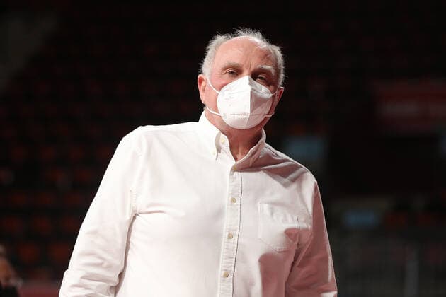 Honorary President Uli Hoeneß GER, FC Bayern Basketball vs Telekom Baskets Bonn, 1 Bundesliga, 2021 2022 season, 16 01 2022, GER, FC Bayern Basketball vs Telekom Baskets Bonnl, 1 Bundesliga, 2021 2022 season, 16 01 2022, Munich Copyright: xEIBNER MarcelxEngelbrechtx EP_EER
