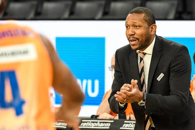 GER, BBL, ratiopharm ulm vs medi Bayreuth 16 01 2022, ratiopharm arena, New Ulm, GER, BBL, ratiopharm ulm vs medi Bayreuth, in picture Tyron McCoy Ulm nordphotoxGmbHx xHafner nph00200