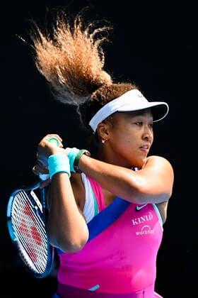 TENNIS AUSTRALIAN OPEN, Naomi Osaka of Japan plays a shot during her first Round Women s singles match against Camila Osorio of Colombia on Day 1 of the Australian Open, at Melbourne Park, in Melbourne, Monday, January 17, 2022. ( NO ARCHIVING, EDITORIAL USE ONLY, NO USE IN BOOKS WITHOUT CONSENT MELBOURNE VIC AUSTRALIA  Copyright: xDAVExHUNTx 20220117001614116558