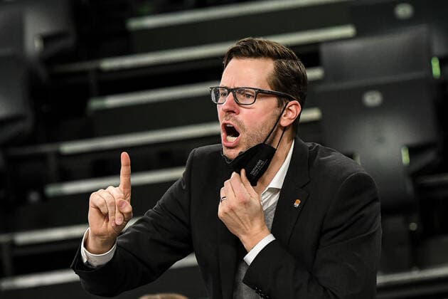 GER, BBL, ratiopharm ulm vs medi Bayreuth 16 01 2022, ratiopharm arena, New Ulm, GER, BBL, ratiopharm ulm vs medi Bayreuth, in picture Thorsten Leibenath Ulm nordphotoxGmbHx xHafner nph00200