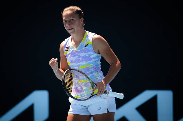 January 17, 2022, MELBOURNE, AUSTRALIA: Diane Parry of France in action during the first round of the 2022 Australian Open Grand Slam tennis tournament against Marta Kostyuk of Ukraine MELBOURNE AUSTRALIA - ZUMAa181 20220117_zaa_a181_154 Copyright: xRobxPrangex