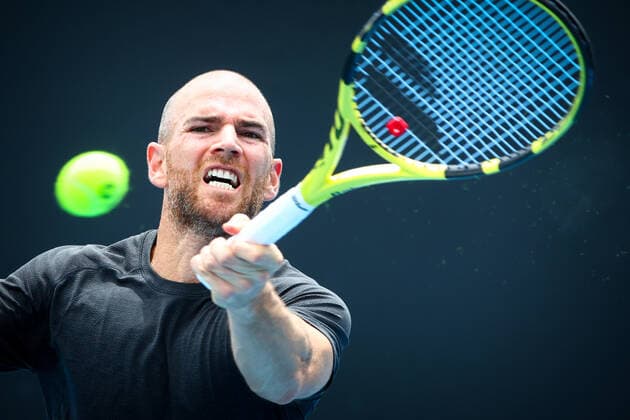 French Adrian Mannarino ATP, Tennis Herren 70) a men s first round game between GB s Duckworth and French Mannarino at the Australian Open Grand Slam tennis tournament, Monday 17 January 2022 in Melbourne Park, Melbourne, Australia. The 2022 edition of the Australian Grand Slam takes place from January 17th to January 30th. PATRICKxHAMILTON  x3461869x