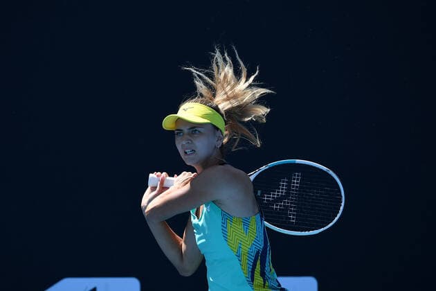 Maryna Zanevska (Bel) TENNIS : Australian Open 2022 AntoineCouvercelle Panoramic 