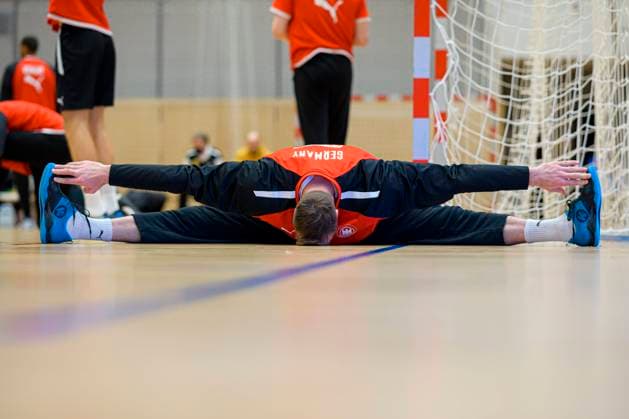 Bratislava, 17 January 2022 Handball EHF European Championship, preliminary round, group D, Germany training goalkeeper Andreas Wolff Germany Kielce Bratislava Slovakia