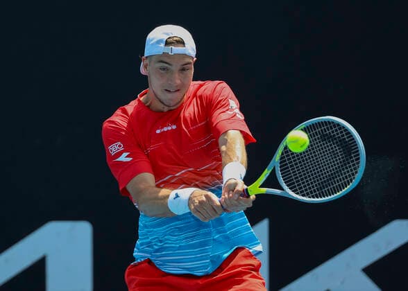 Jan Lennard Struff GER Tennis Australian Open 2022 Grand Slam Melbourne Park Melbourne Victoria Australia 18 January 2022 Copyright: xJuergenxHasenkopfx